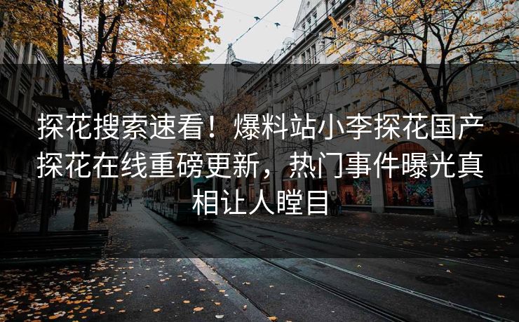 探花搜索速看！爆料站小李探花国产探花在线重磅更新，热门事件曝光真相让人瞠目  第1张