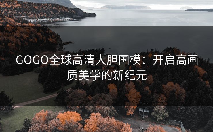 GOGO全球高清大胆国模：开启高画质美学的新纪元