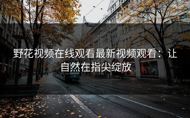 野花视频在线观看最新视频观看:让自然在指尖绽放