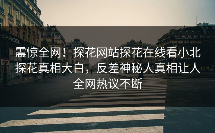 震惊全网！探花网站探花在线看小北探花真相大白，反差神秘人真相让人全网热议不断