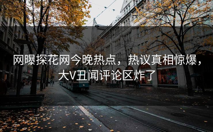 网曝探花网今晚热点，热议真相惊爆，大V丑闻评论区炸了  第1张